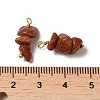 Synthetic Goldstone Pendants KK-P242-31G-06-3