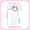 4Pcs 4 Colors Satin Hair Ties OHAR-GO0001-15-2