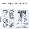 2Pcs PVC Self-Adhesive Sealing Stickers DIY-WH20050-36-2