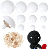 136 Sets 10 Styles Plastic Safety Eyes DIY-PH0017-94-1