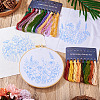 DIY Flower Pattern Embroidery Beginner Kits DIY-TAC0020-38-6