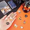 SUNNYCLUE 24Pcs 12 Style Halloween Theme Alloy Enamel Pendants ENAM-SC0003-30-3