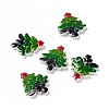 Christmas Themed Opaque Resin Cabochons CRES-P022-16-1