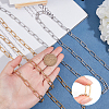 2Pcs 2 Style 304 Stainless Steel Handmade Chains CHS-GA0001-02-3