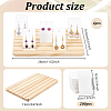 4Pcs Wooden Jewelry Earring Display Card Storage Slotted Stands ODIS-AR0001-18-2