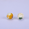 Printed Round Silicone Focal Beads SI-JX0056A-61-1