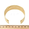 Hammered Brass Cuff Open Bangles BJEW-M060-02G-3