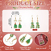 2 Pairs 2 Styles Glass Dangle Earrings EJEW-TA00700-4