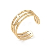 12Pcs Ion Plating(IP) 304 Stainless Steel Open Cuff Rings RJEW-G312-03G-2