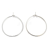 Brass Hoop Earrings Findings IFIN-R211-01S-1