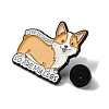 Creative Cartoon Cute Corgi Dog So Are My Legs Zinc Alloy Brooches JEWB-U001-01J-3