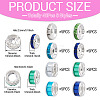 40Pcs 8 Styles Alloy Glass & Iron Rhinestone Spacer Beads FIND-TA0008-70B-4