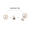 ABS Plastic Imitation Pearl Rivet Studs X-KY-L076-A-01-2