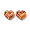 Imitation Amber Transparent Acrylic Beads X-MACR-D071-02D-3