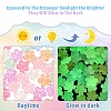 50Pcs Luminous Transparent Acrylic Beads LACR-YW0001-08-3