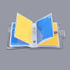 2Pcs PVC Mini Photocard Holder Book AJEW-SP0002-20A-05-7