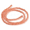 Baking Paint Imitation Jade Glass Bead Strands LS-DGLA-A034-J8MM-A34-5