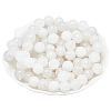  Round Natural White Jade Beads Strands G-NB0005-14A-1