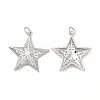 Brass Micro Pave Cubic Zirconia Pendants KK-E068-VB102-1
