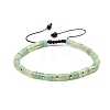 Natural Green Aventurine Braided Bead Bracelets for Women PW-WG20352-12-1