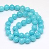 Natural Yellow Jade Beads Strands G-G598-6mm-YXS-28-2