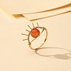 Natural Carnelian Rings Set for Women RJEW-TA00007-05-2