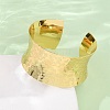 Hammered Brass Cuff Bangles for Women BJEW-A163-04B-G-3