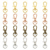 20Pcs 4 Colors Alloy Swivel Lobster Claw Clasps IFIN-TA0001-73-1