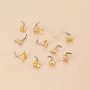 316L Surgical Stainless Steel Micro Pave Clear Cubic Zirconia L-Shaped Nose Rings WGD2F1E-23-2