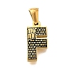 Golden 304 Stainless Steel Pendants STAS-K300-01G-F-1