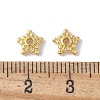Flower Brass Bead Caps KK-F892-34G-02-2