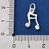 925 Sterling Silver Musical Note Charms STER-G045-06S-3