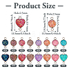32Pcs 16 Styles 304 Stainless Steel Connector Charms STAS-TA0002-27-4