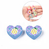 Autumn Theme Transparent Printed Acrylic European Beads LS-MACR-XCP0001-26A-1