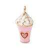 Brass Enamel Pendants KK-CBA8989-01D-1