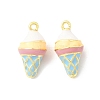 Brass Enamel Pendants KK-F929-07A-G-1