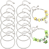 10Pcs Brass European Style Bracelets for Jewelry Making KK-PA0001-20-1