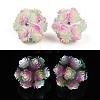 Acrylic Handmade Luminous Polymer Clay Rhinestone Beads CLAY-H003-06A-1