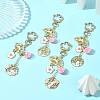 Alloy Enamel Pendant Keychains HJEW-FS00052-03-8