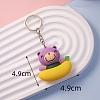 Bear PVC Bag Keychain PW-WGC0224-02-2