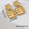 Alloy Stud Dangle Earrings for Women WG76519-01-4