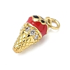 Brass Micro Pave Cubic Zirconia Pendants KK-H255-03G-01-2