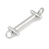 304 Stainless Steel Letter Connector Charms LS-STAS-M108-01P-09-2