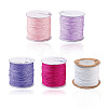 5 Rolls 5 Colors Nylon Braided Cord NWIR-YS0001-01B-2
