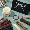 8 Bundles 8 Colors Round Polyester Twisted Cord WCOR-PH0001-06A-4