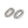 304 Stainless Steel Textured Oval Quick Link Connectors STAS-S172-05P-2