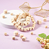 Craftdady 400Pcs 4 Style Natural Wooden Beads WOOD-CD0001-14-16