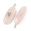 Natural Rose Quartz Pendants G-D357-02E-2