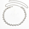 Alloy Full Crystal Rhinestone Horse Eye Link Waist Chains for Women WG555DF-01-4
