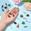 20Pcs Mixed Gemstone Pendants G-YW0002-26-4